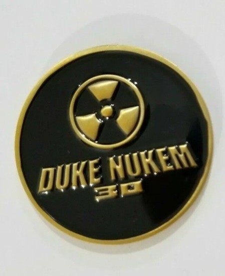 vintage Rero Duke Nukem Video Game Limited Edition Challenge Coin Token
