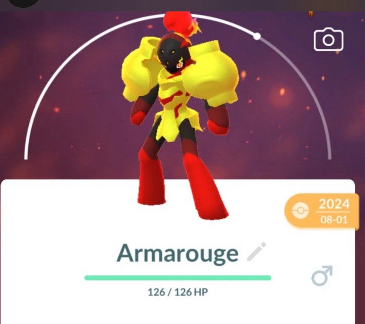 ⭐️Pokemon Go ⭐️#936 Armarouge ( Charcadet Evolution )