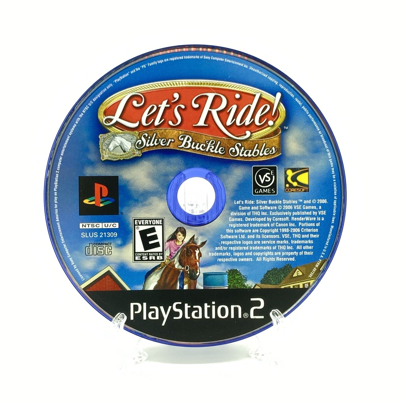 Let’s Ride Silver Buckle Stables (2006) PlayStation 2 Game Disc Only Play Tested
