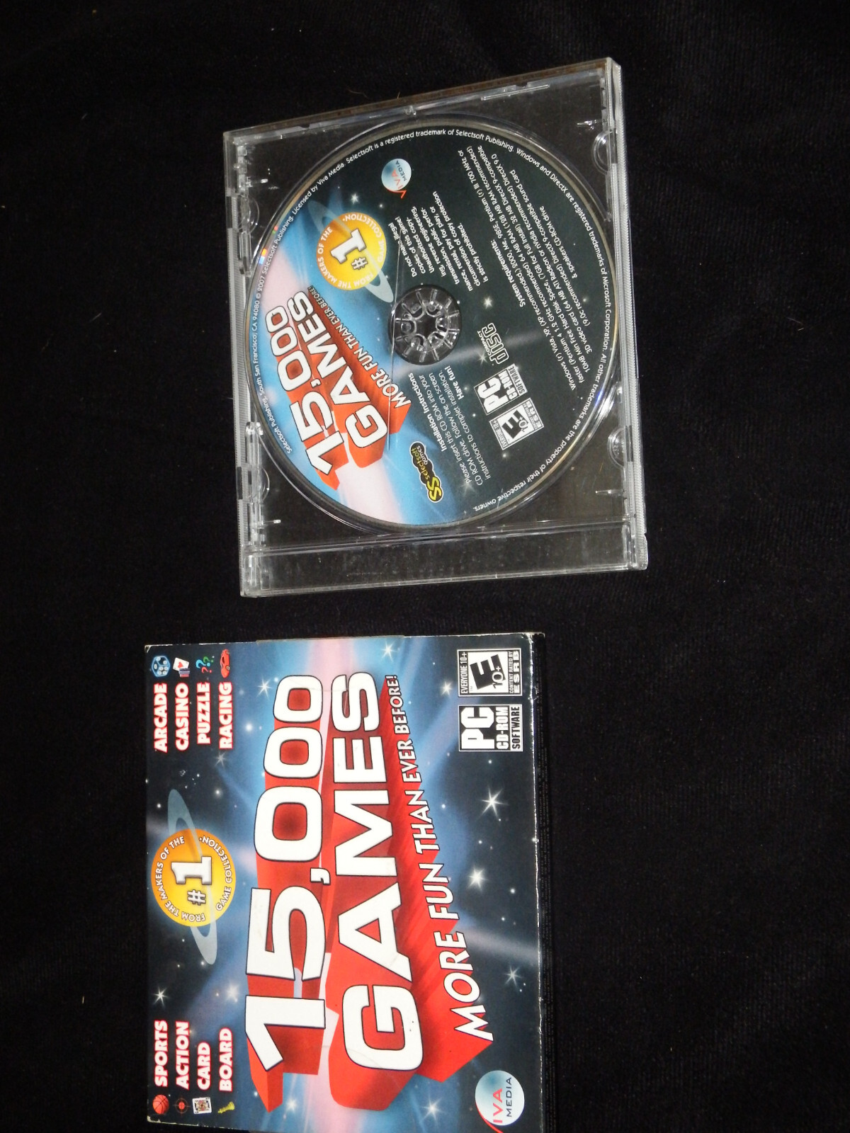 15,000 Games Pc Disc Collection – Good working condition