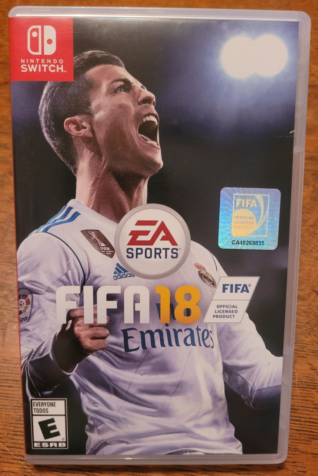 FIFA 18 Nintendo Switch COMPLETE TESTED Cristiano Ronaldo Soccer Sports CIB RARE