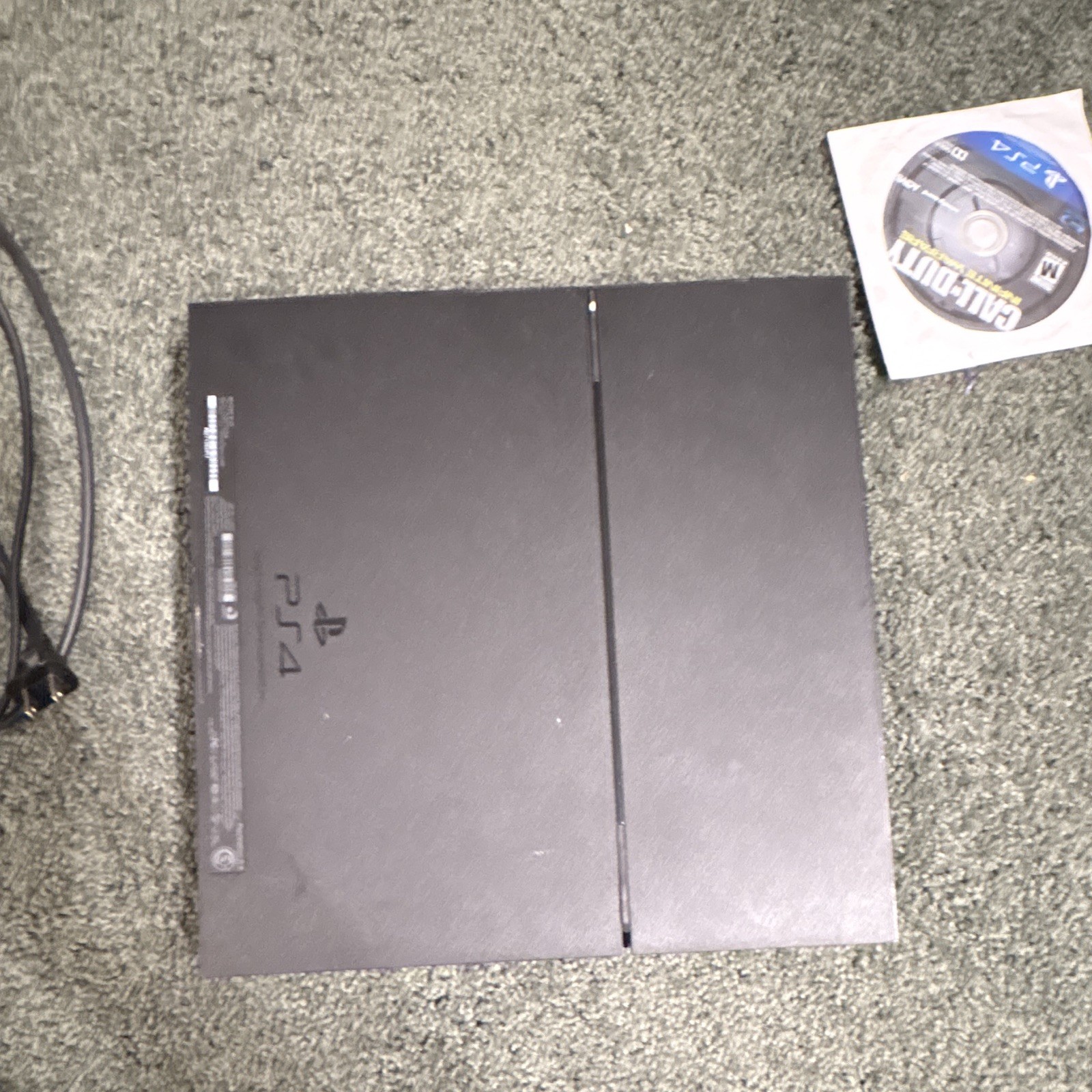 Sony PlayStation 4 PS4 500GB Black Console CUH-1001A w/ DualShock 4 & Cables
