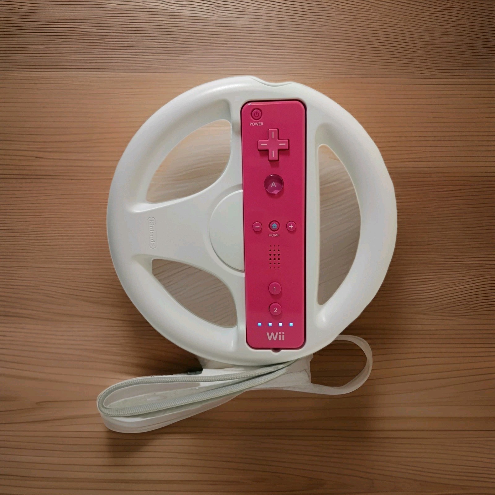 Nintendo Wii Controller With Wheel ~ Flawless / Works Perfect