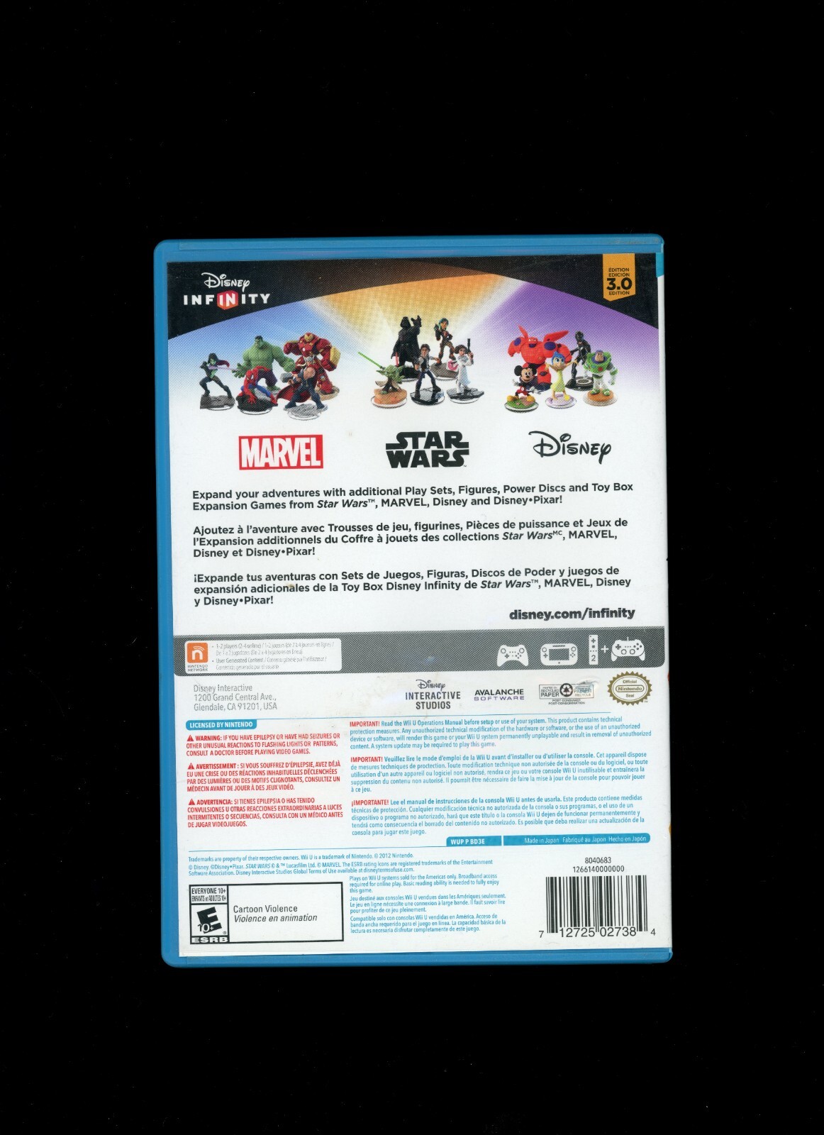 Disney Infinity (3.0 Edition) (Nintendo Wii U, 2015) Complete CIB