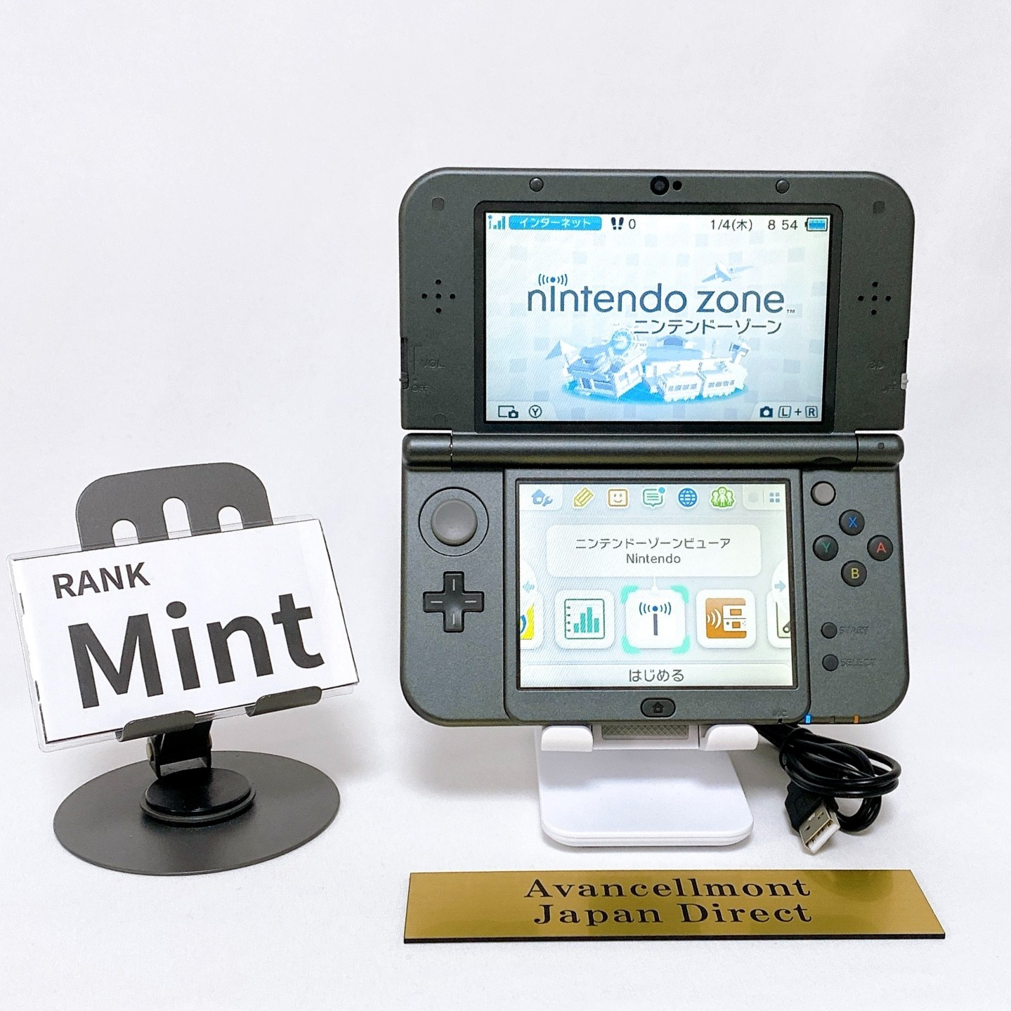 【Mint】【Top IPS】New Nintendo 3DS LL XL Metallic Black Console Japan Tested Rare