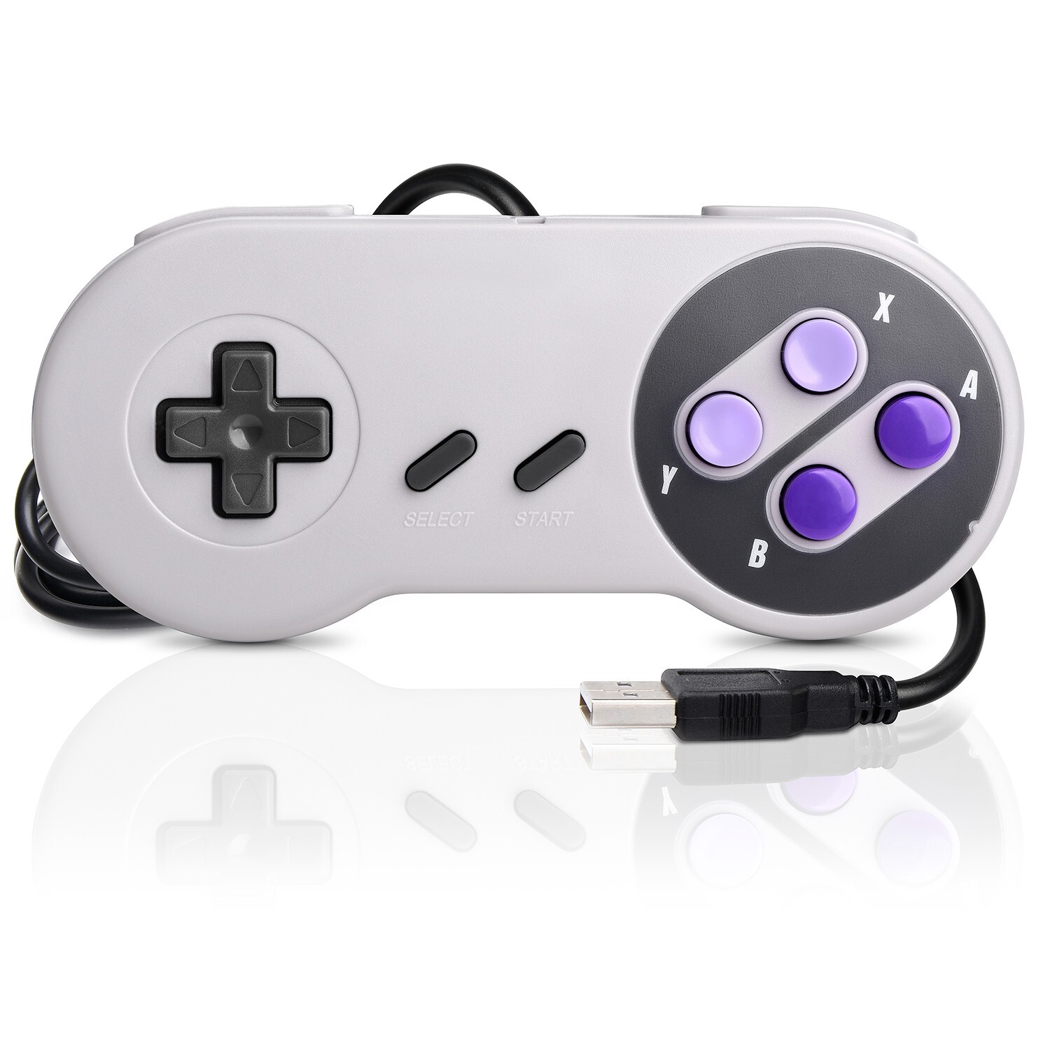2 Pack iNNEXT SNES USB Super SNES Controller Gamepad for PC & MAC & Raspberry Pi