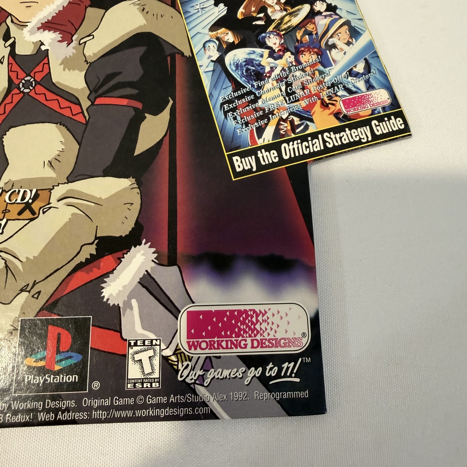 Lunar Silver Star Story PlayStation 1998 Working Designs Promo Standee