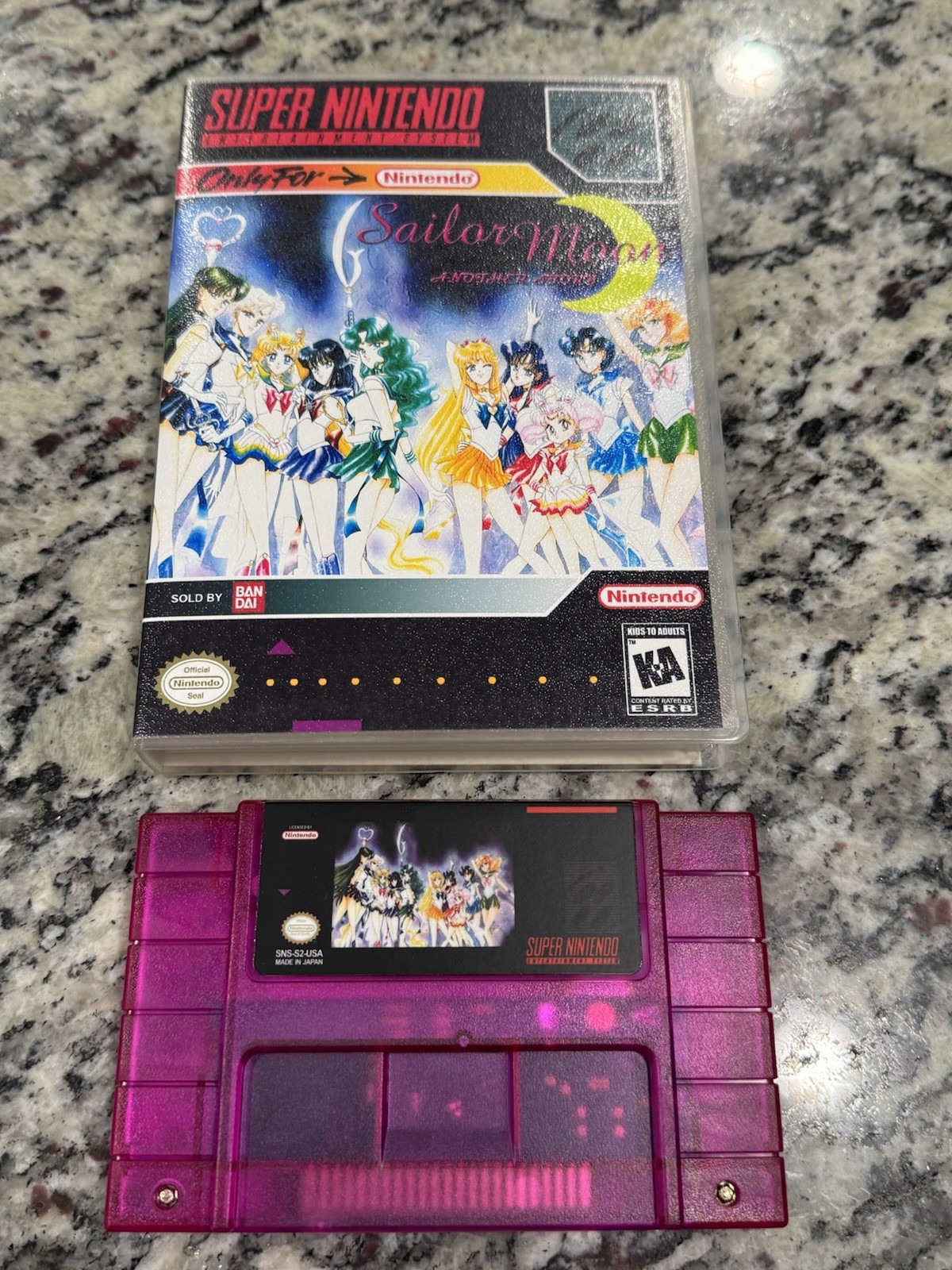 Sailor Moon Another Story ENGLISH TRANSLATION For SNES Super Nintendo w/ Case