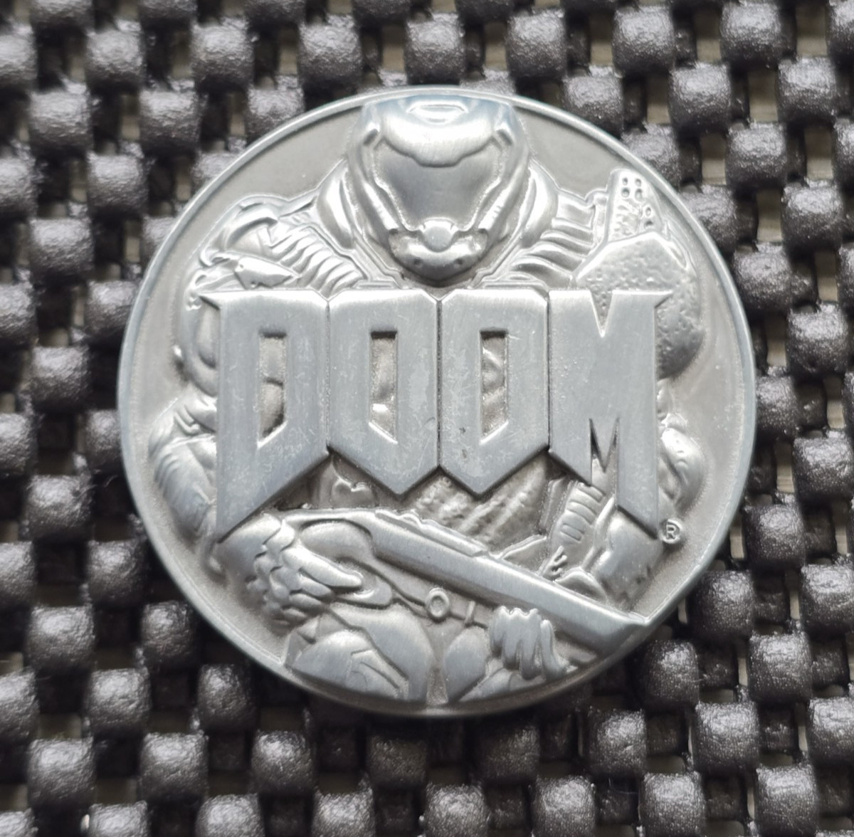 DOOM 1 2016 challenge Coin Medal Rare Promo SWITCH XBOX One BFG Bethesda PS4 PS5
