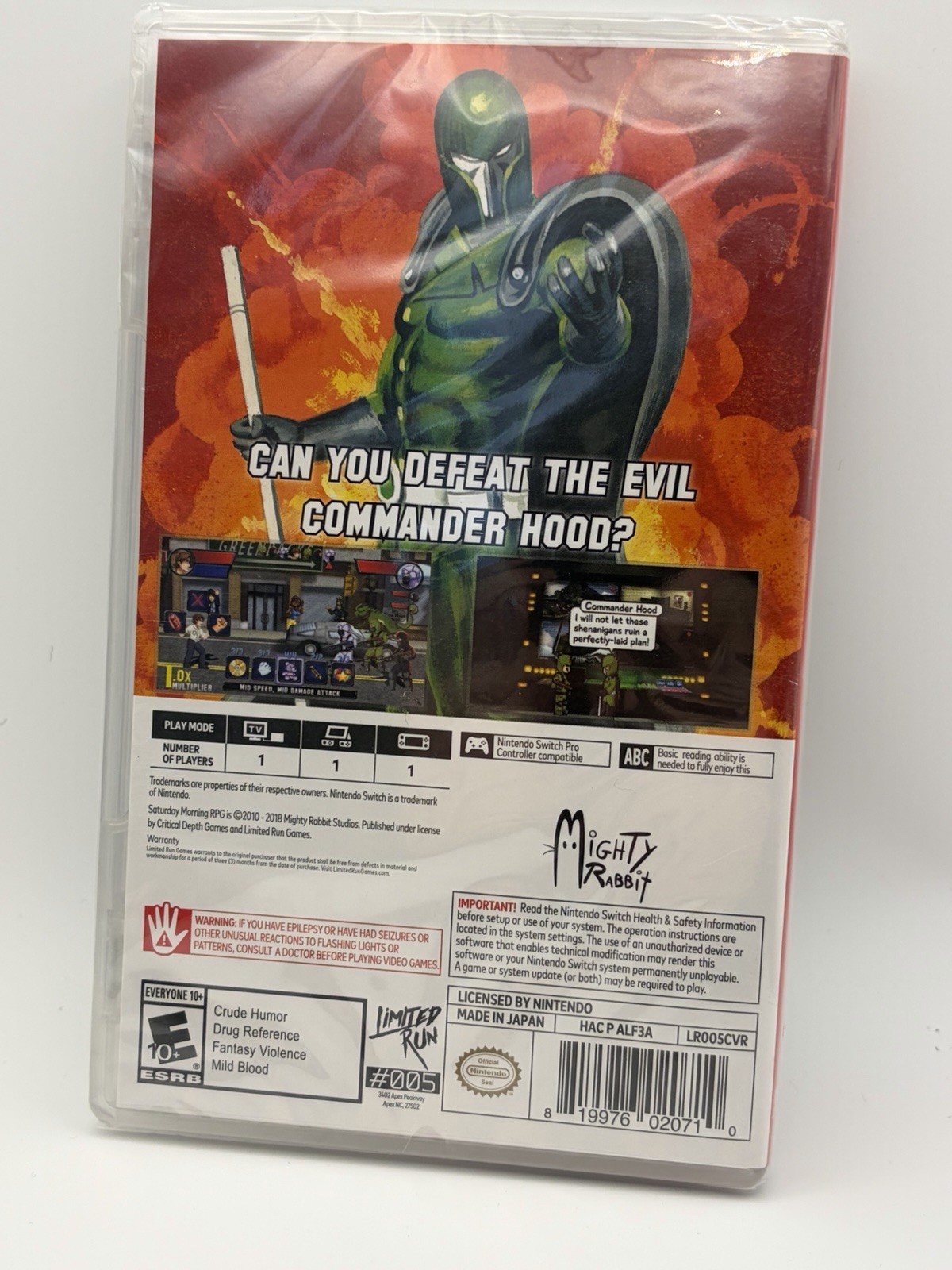 NEW! Saturday Morning RPG – Limited Run #005 – Nintendo Switch – Sealed!