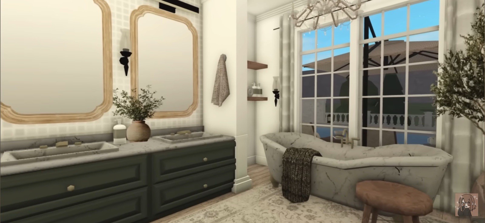 BLOXBURG SUBURBAN HILLSIDE HOME.CHECK DESCRIPTION.FASTBUILDER AFFORDABLE PRICE