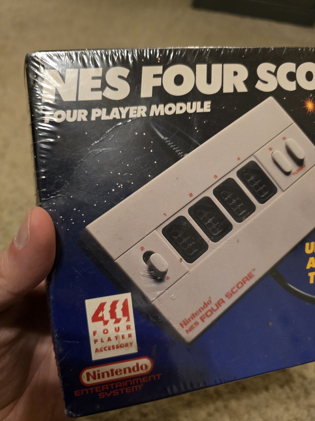 Nintendo Four Score 4 Player Module Controller Accessory 1990 Authentic – Sealed
