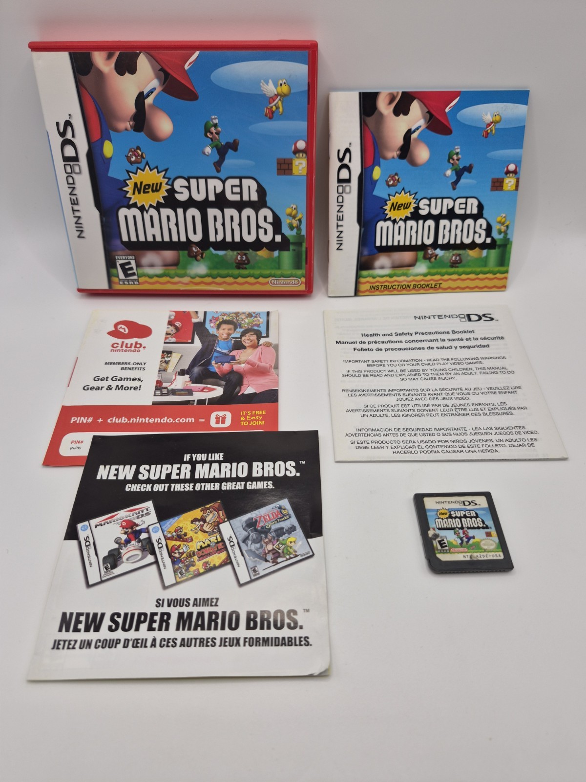 New Super Mario Bros. (Nintendo DS, 2006) Tested CIB W/ Inserts Mint Retro Rare