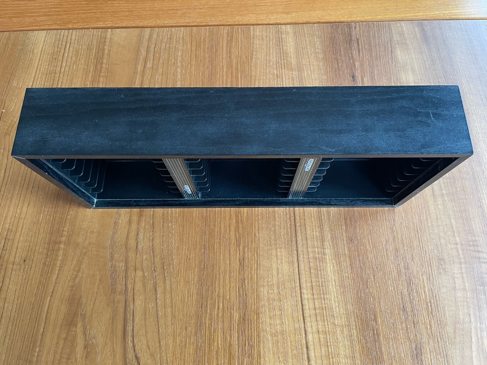 SEGA Genesis 24 Game Cartridge Wall Mount Holder Storage Rack Black FREE SHIP!!!