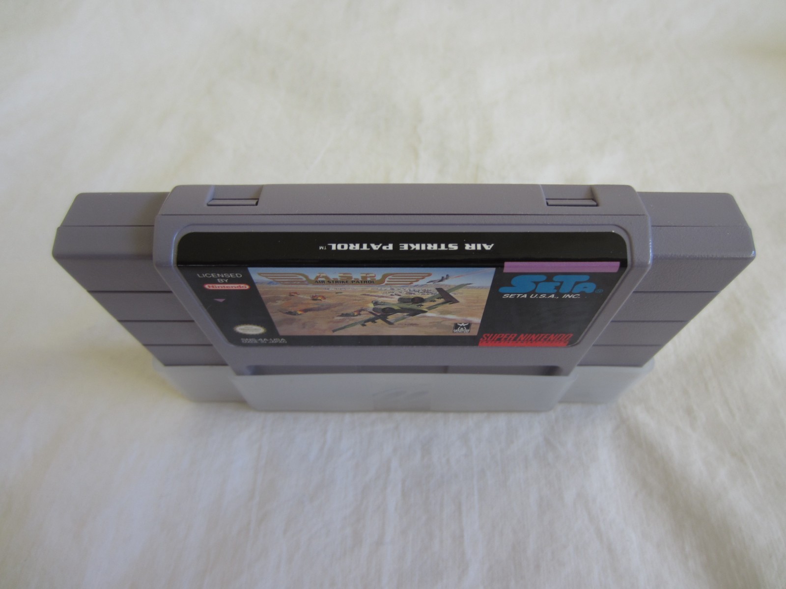 A.S.P. Air Strike Patrol (SNES) Super Nintendo CIB Complete Box 1995 SETA RARE