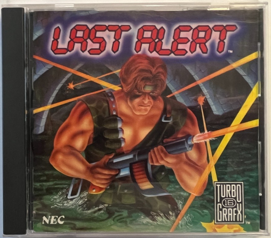 NEC TurboGrafx-16 CD LAST ALERT (1990) Duo *** FREE FAST SHIPPING***