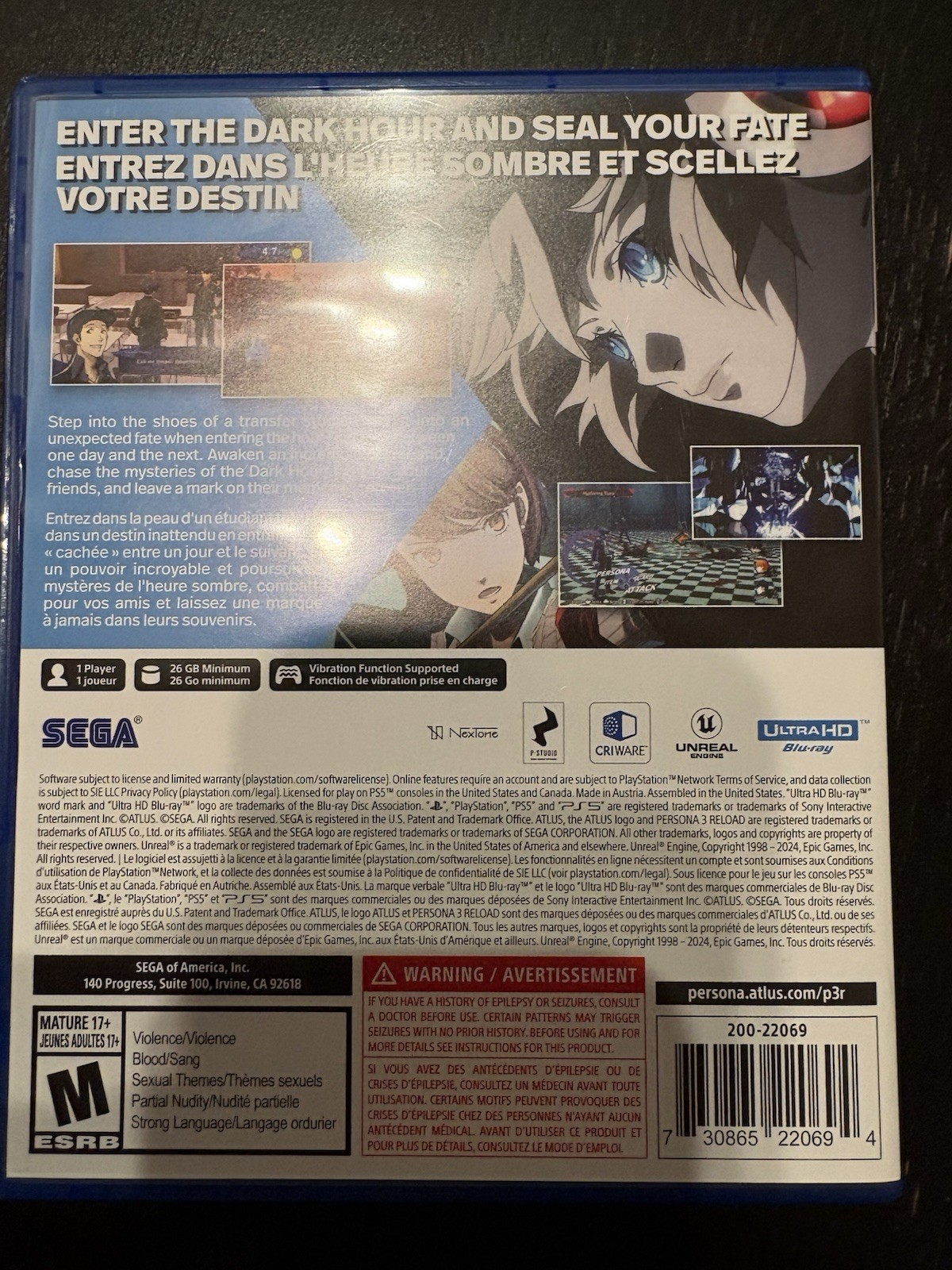 Persona 3 Reload – Sony PlayStation 5