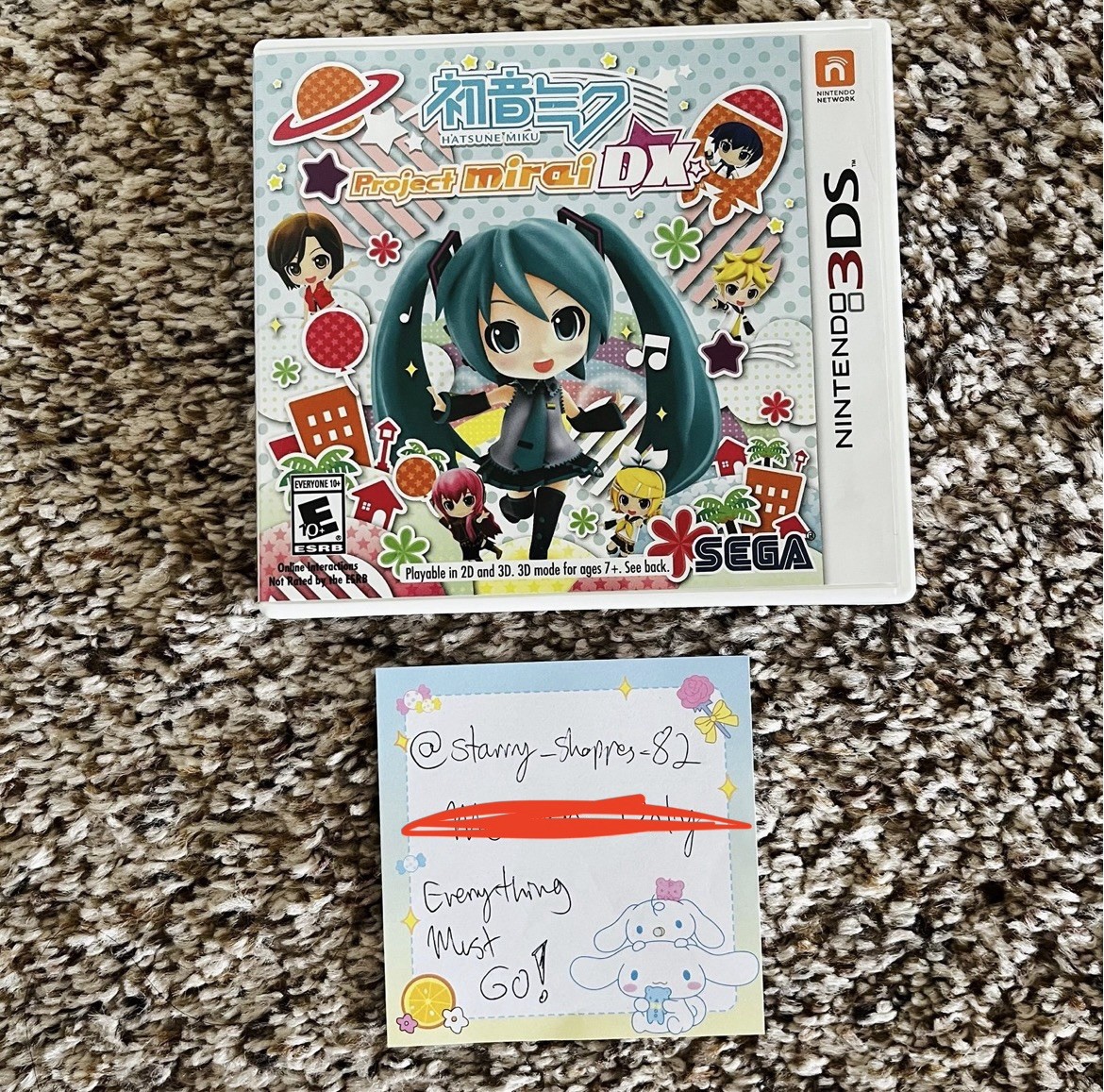 Nintendo 3DS Project Mirai: DX Game Complete-in-Box (Read Description)