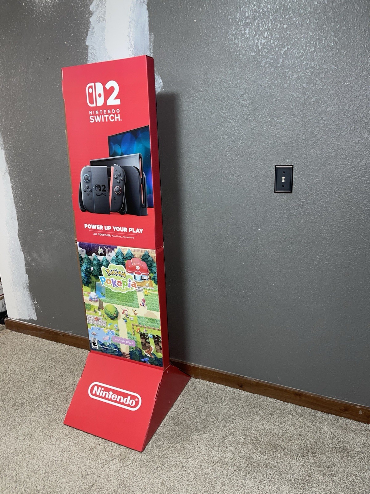 Pokémon Pokopia / Mario Tennis Fever 5FT Vertical Display Walmart- 2026