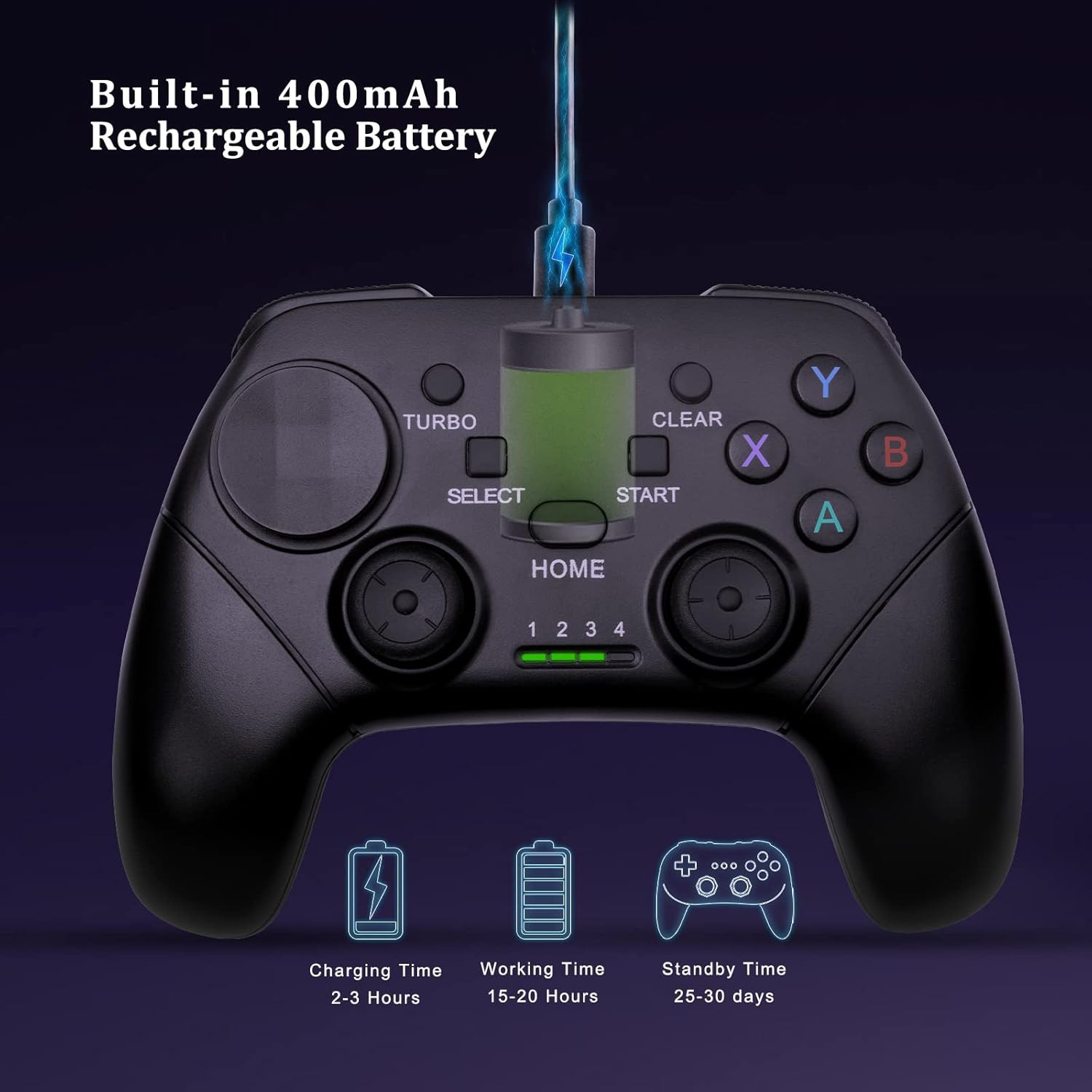 Wireless Mobile Gaming Controller Gamepad for Iphone/Android/Ipad/Pc/Switch/Ps4/