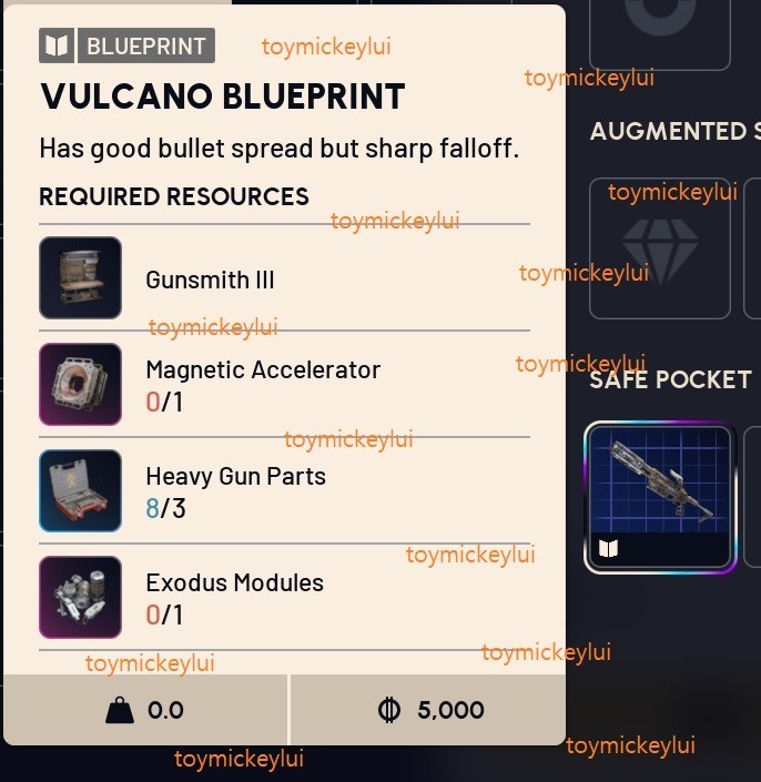✅ ARC RAIDERS ✅ VULCANO BLUEPRINT (EXTREMELY RARE) – USA SELLER
