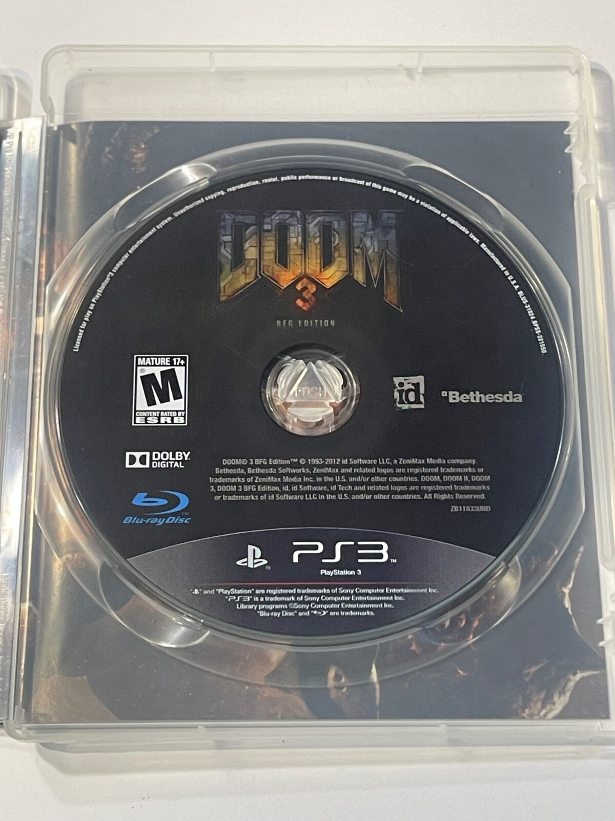 Doom 3 BFG Edition (Sony PlayStation 3 PS3, 2012) Bethesda FPS Shooter – Tested!