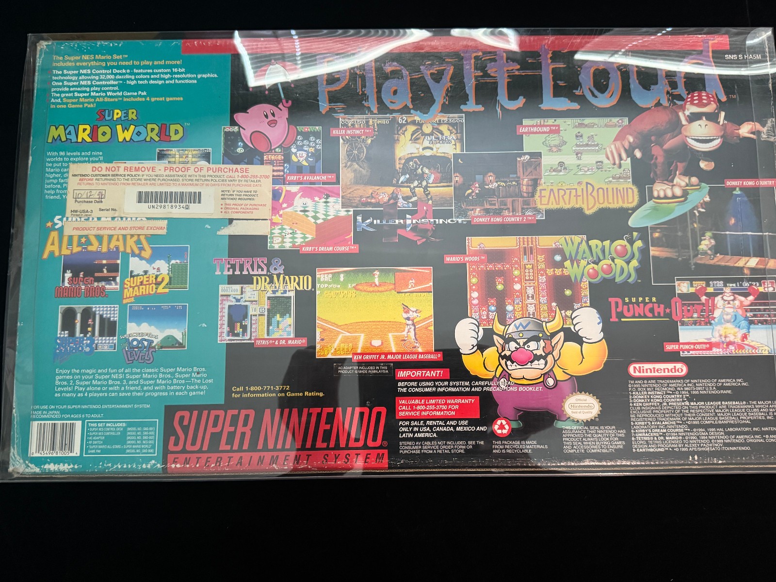 Super Nintendo SNES Console – Mario All-Stars Set Complete In Box Working Tested
