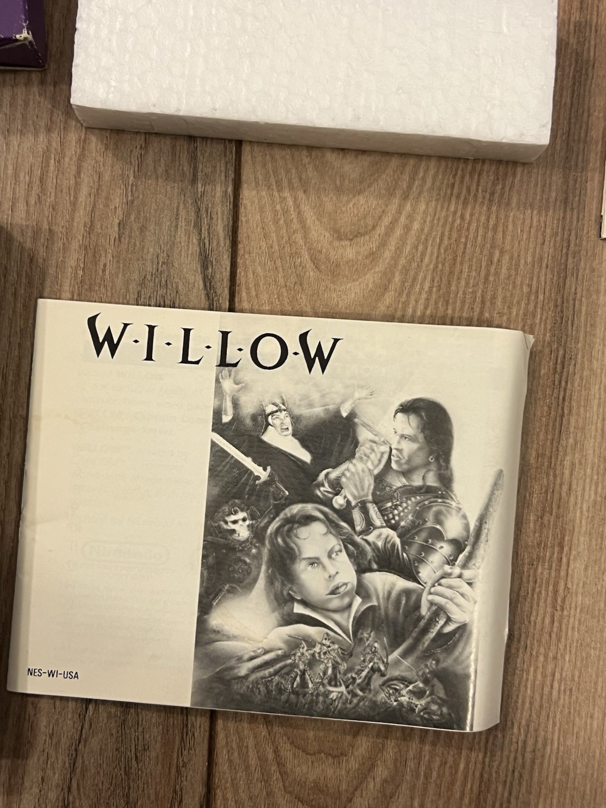 Willow (Nintendo NES, 1989) CIB Complete w/ Poster Tested Works Capcom