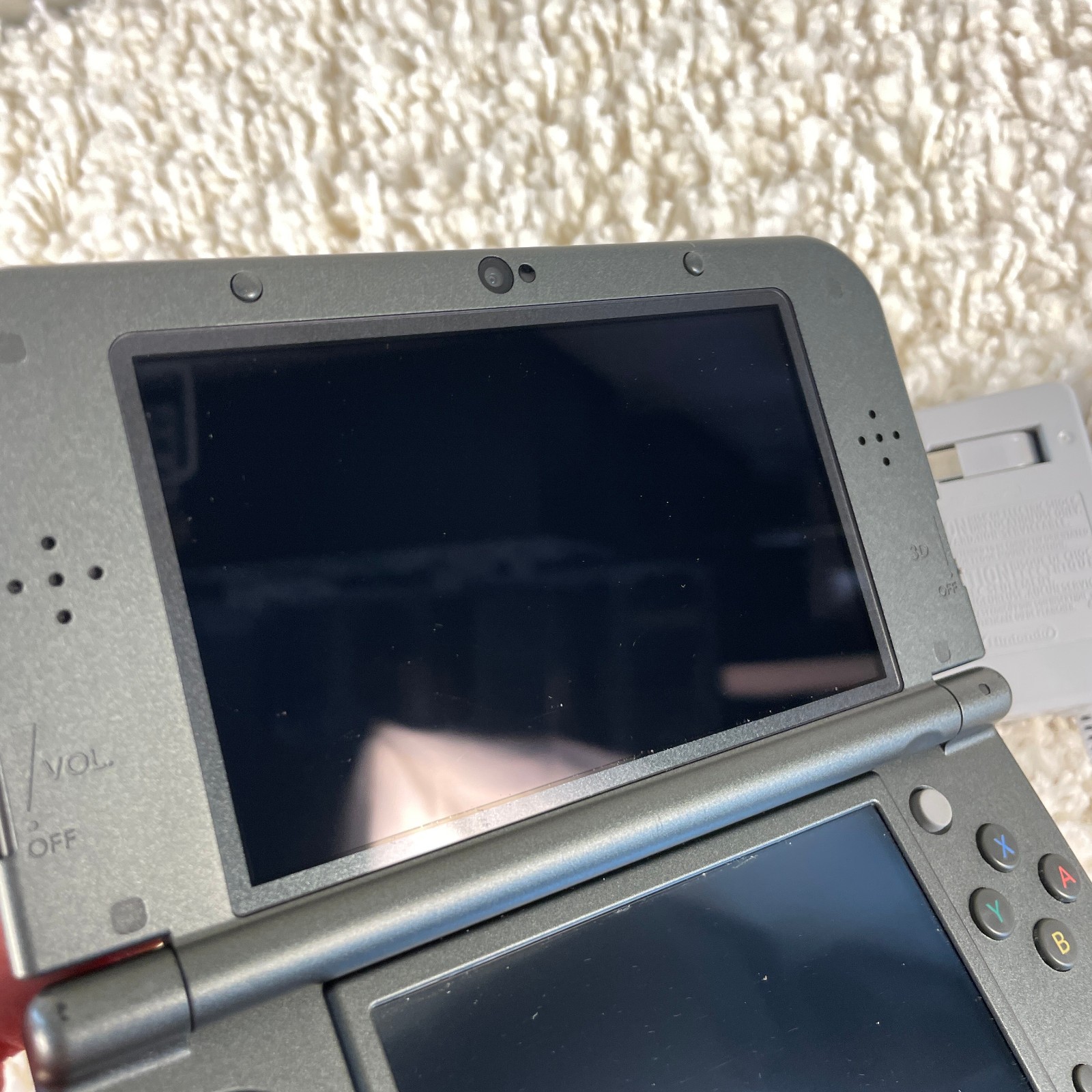 Nintendo New 3DS XL Zelda Hyrule Edition Handheld System RED-001 BOTTOM IPS