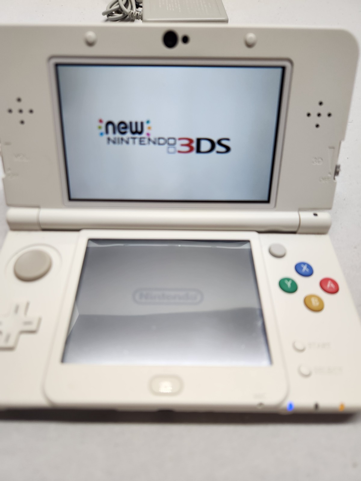 Nintendo 3DS Model Ktr-001 W/ Kisekae Mario Maker Plate Tested W/Non Oem Charger