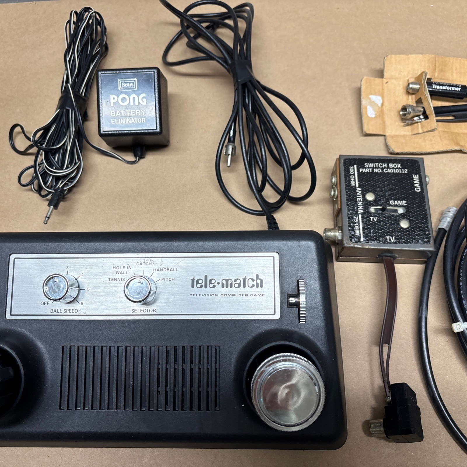 Vintage TELE MATCH 3300R Television Computer Game Complete Very Nice Condition