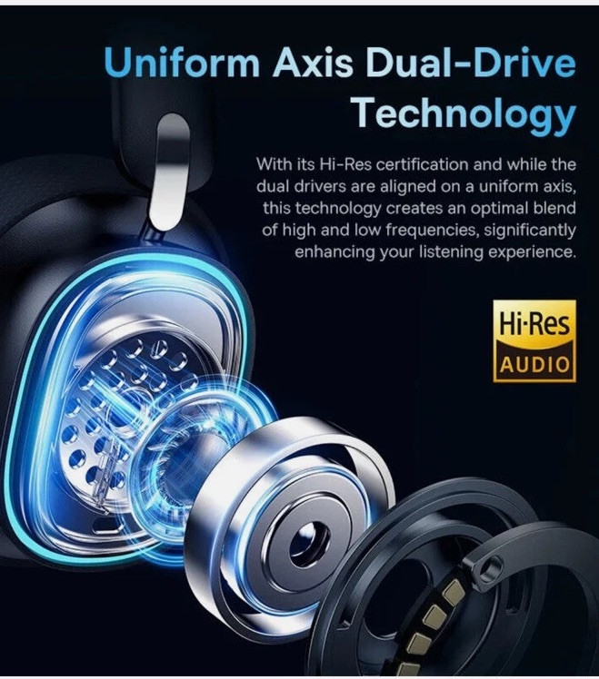 GH02 Wireless Gaming Headphones with Mic, Bluetooth 5.3, RGB Lighting