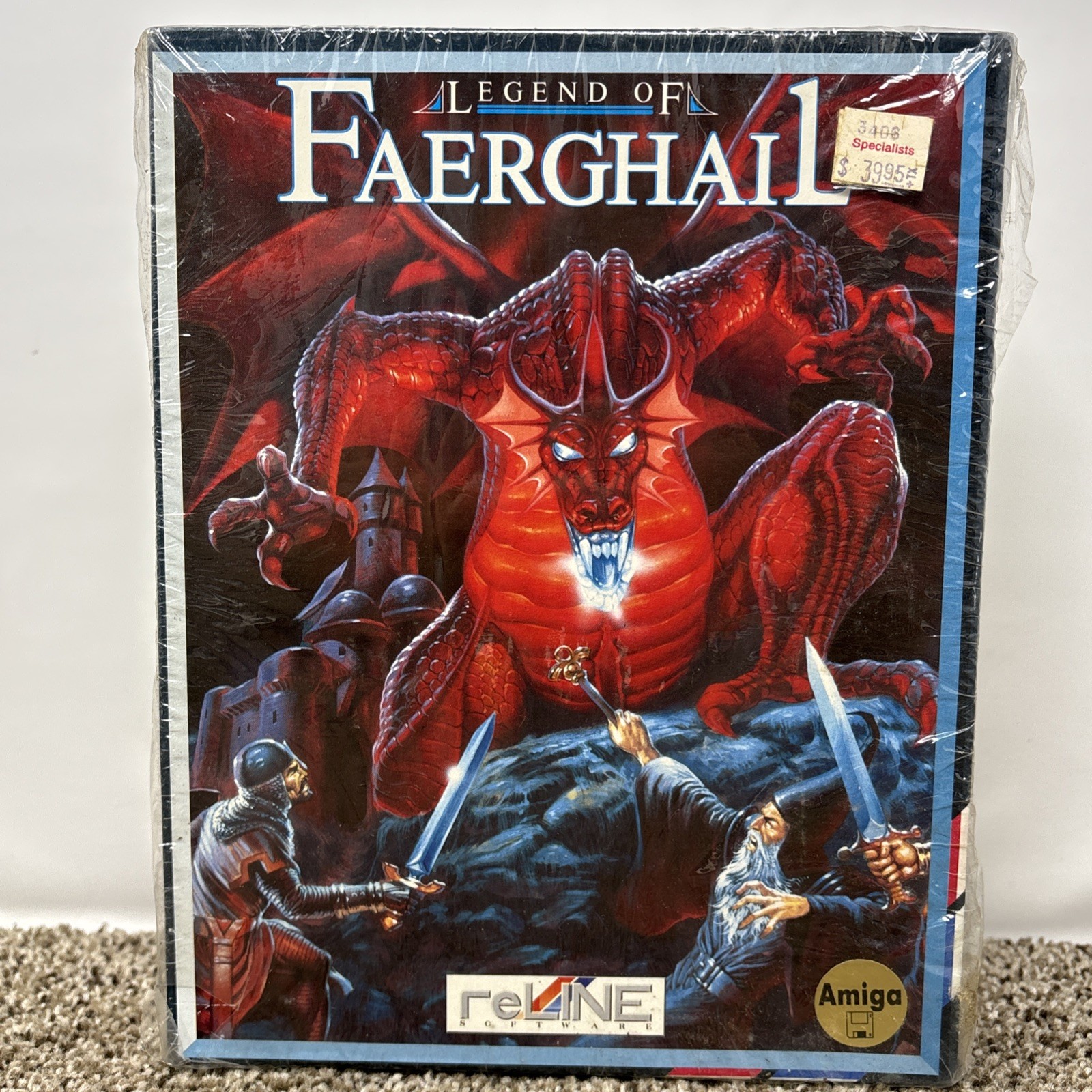 LEGEND OF FAERGHAIL FOR AMIGA BY RAINBOW ARTS RARE Untested