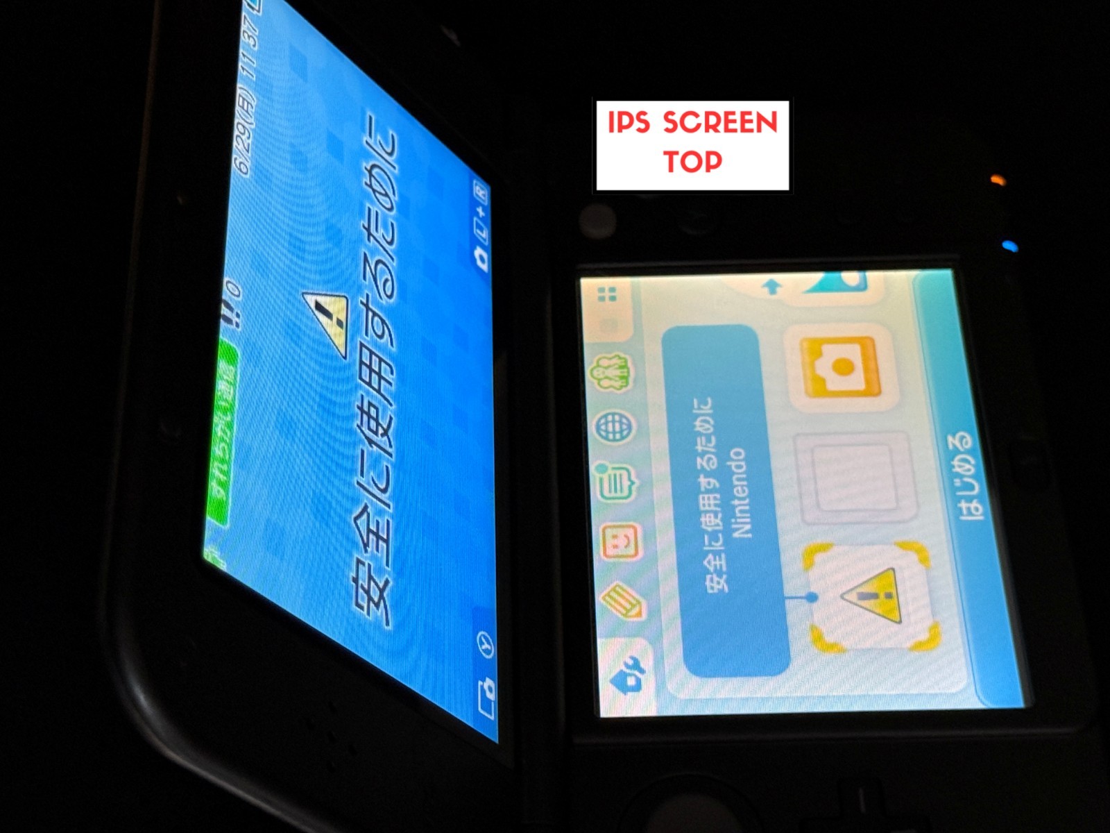 RANK B+ IPS Nintendo New 3DS XL Monster Hunter 4G Console IPS Screen TOP D7021