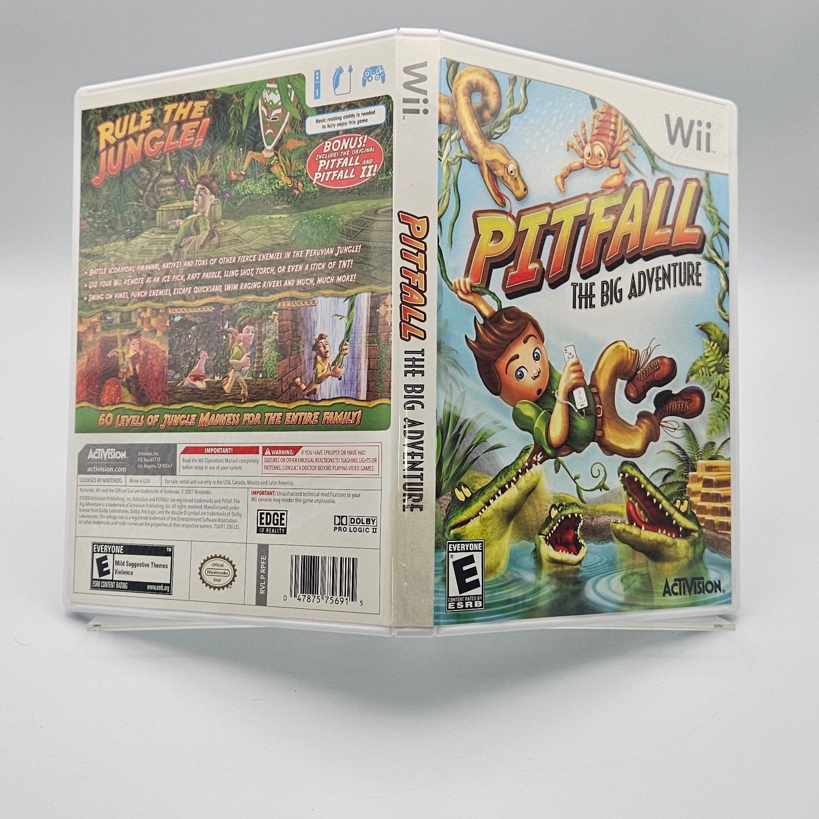Pitfall: The Lost Expedition Nintendo WII CIB Complete Refurbished Excellent