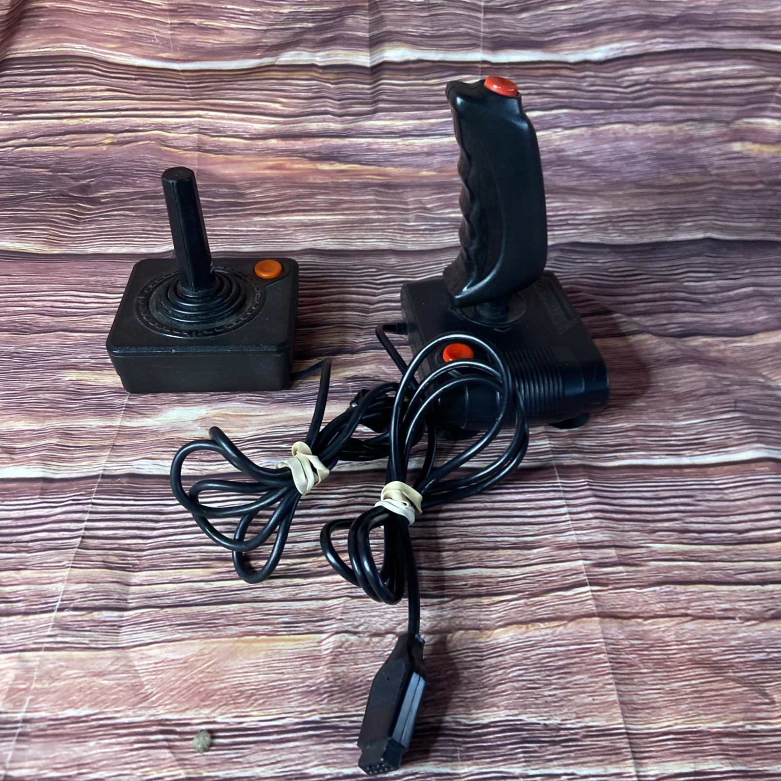 Lot of 2 Controller Atari Commodore Wired Tested