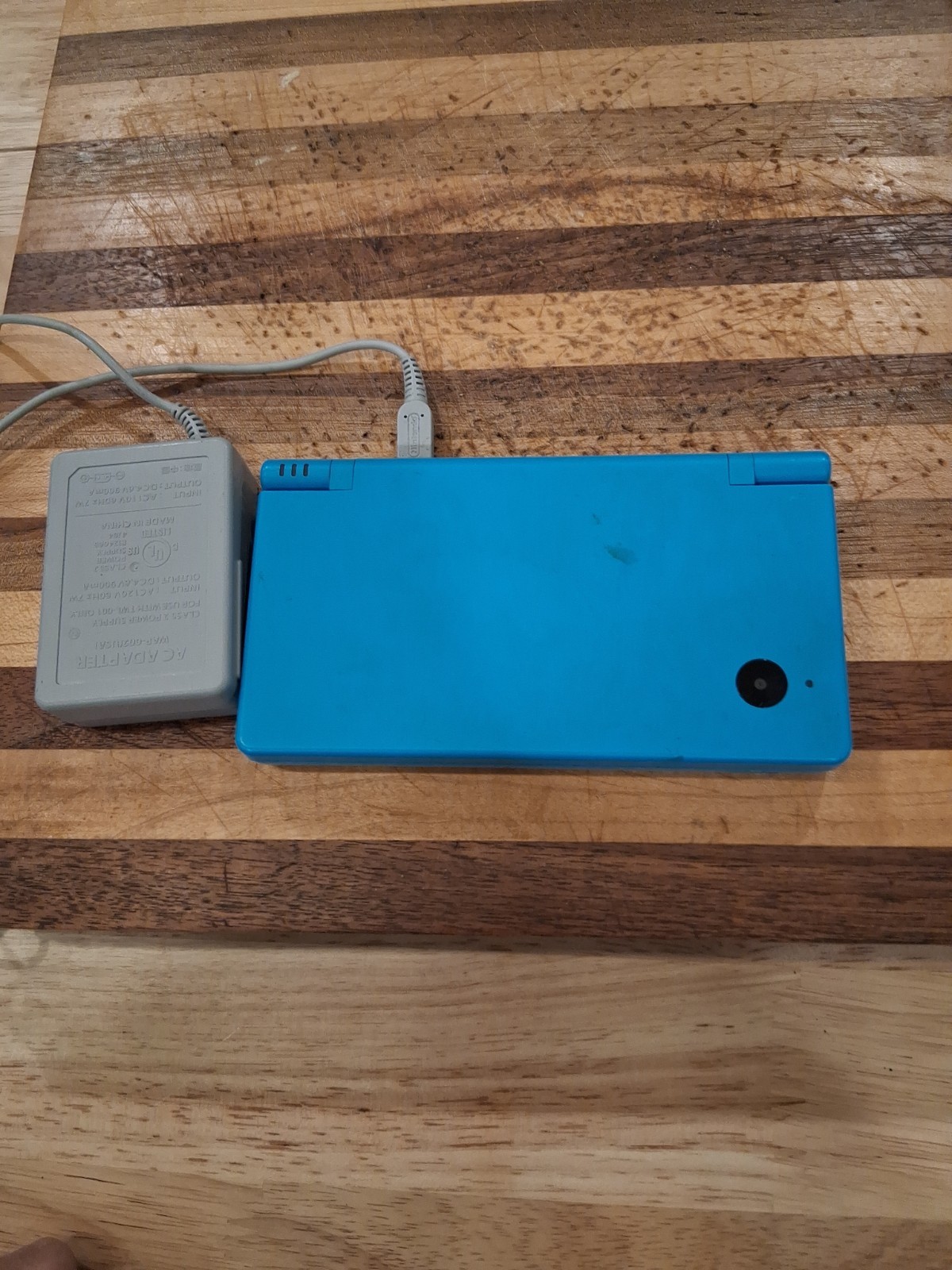 Nintendo DSi TWL-001 Teal Blue SD Card No Stylus No Games Tested Works *look*