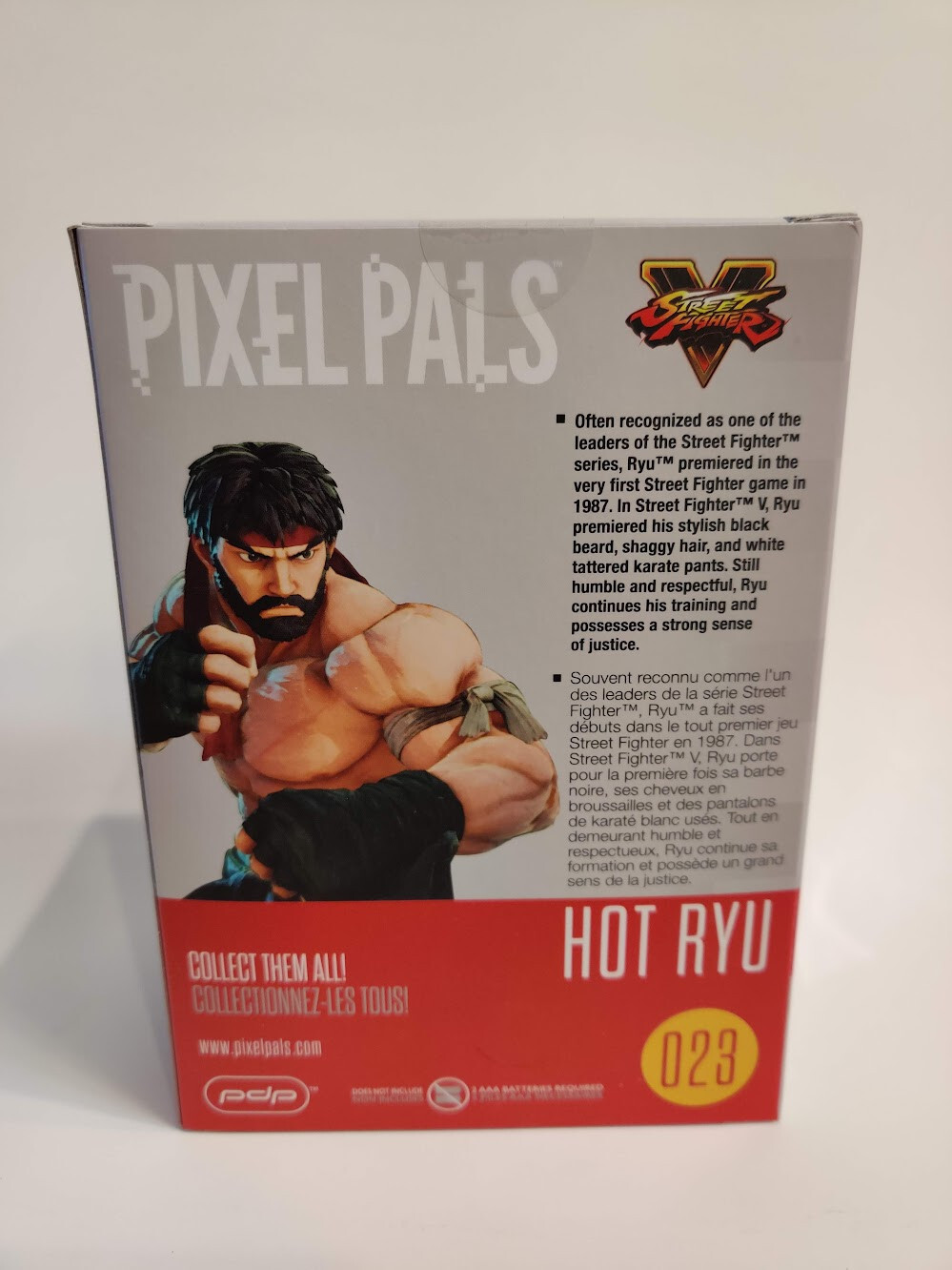 CAPCOM PDP Pixel Pals Hot Ryu Street Fighter V #23 NEW SEALED I Light Up Figure