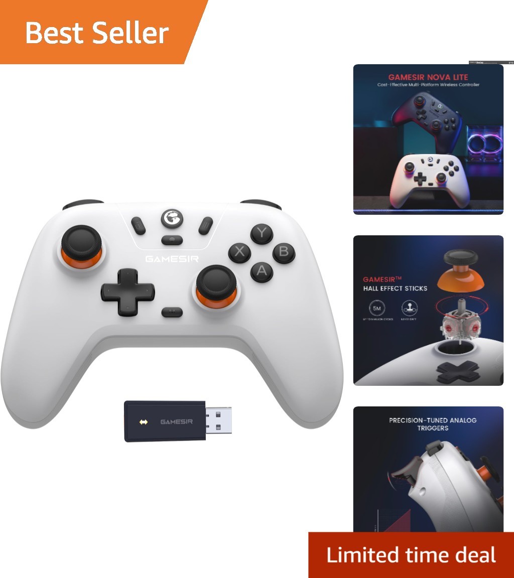 Ergonomic Bluetooth Gamepad with Turbo Function for Windows & Mobile Devices