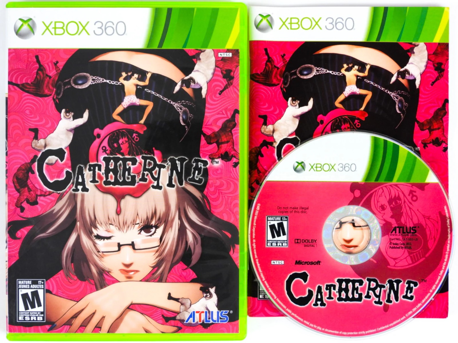 Catherine Xbox 360 CIB Complete in Box Tested Rare OOP Hard to Find Atlus Puzzle