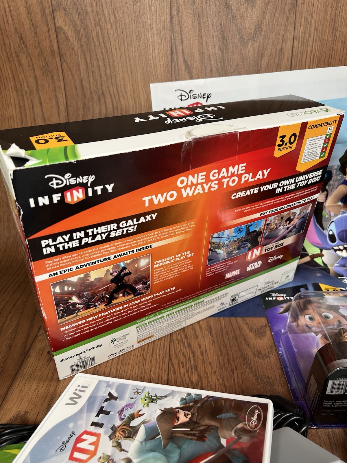 Disney Infinity Lot 20 Mixed Bulk Lot Wii / Xbox 360 3 Portals Star Wars
