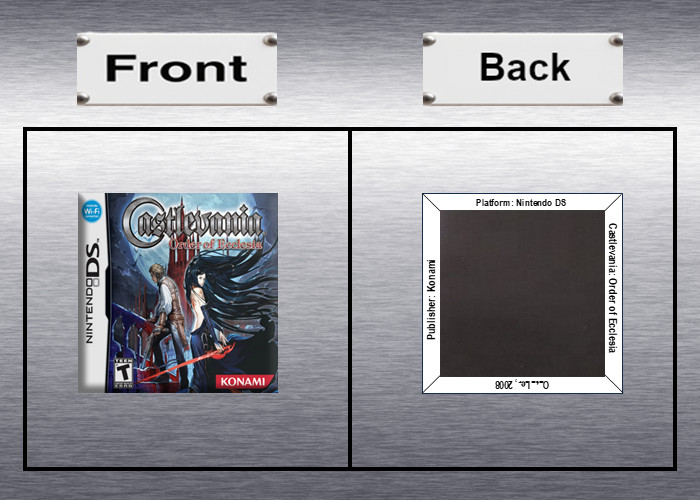 Castlevania DoS, OoE, PoR Video Game Box Art *DS* High Quality Magnet / Set