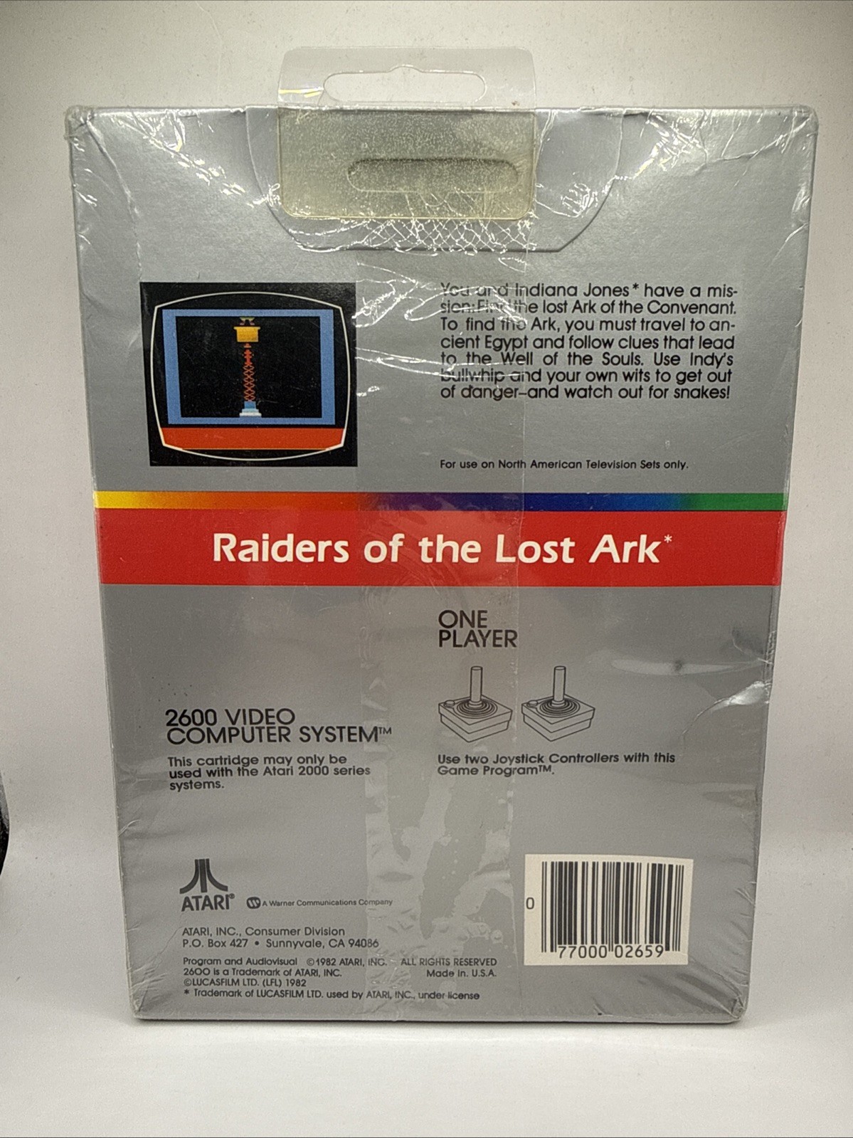 Raiders of the Lost Ark (Atari 2600, 1982)