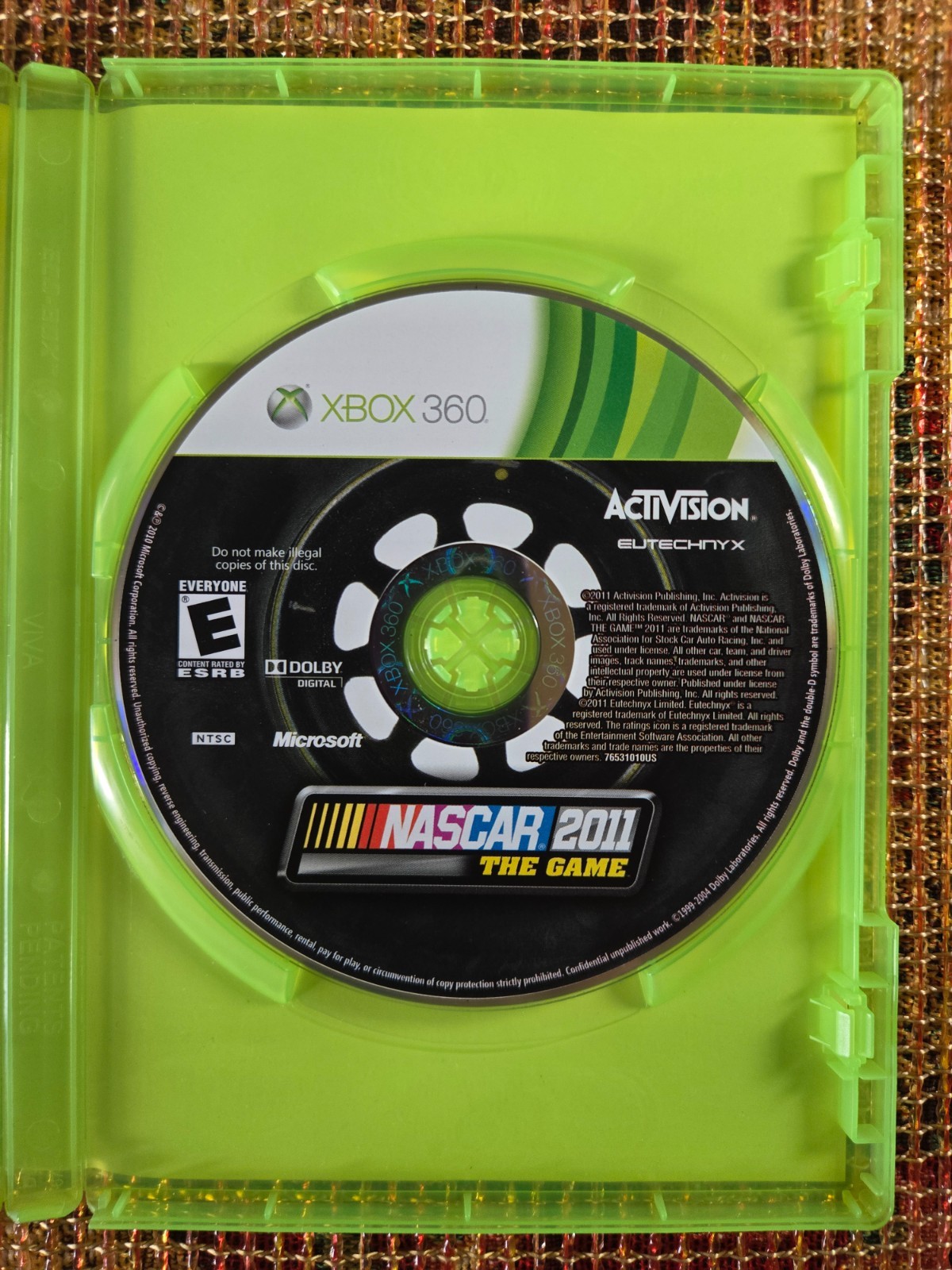 NASCAR 2011 The Game (Xbox 360, 2011) Complete With Manual