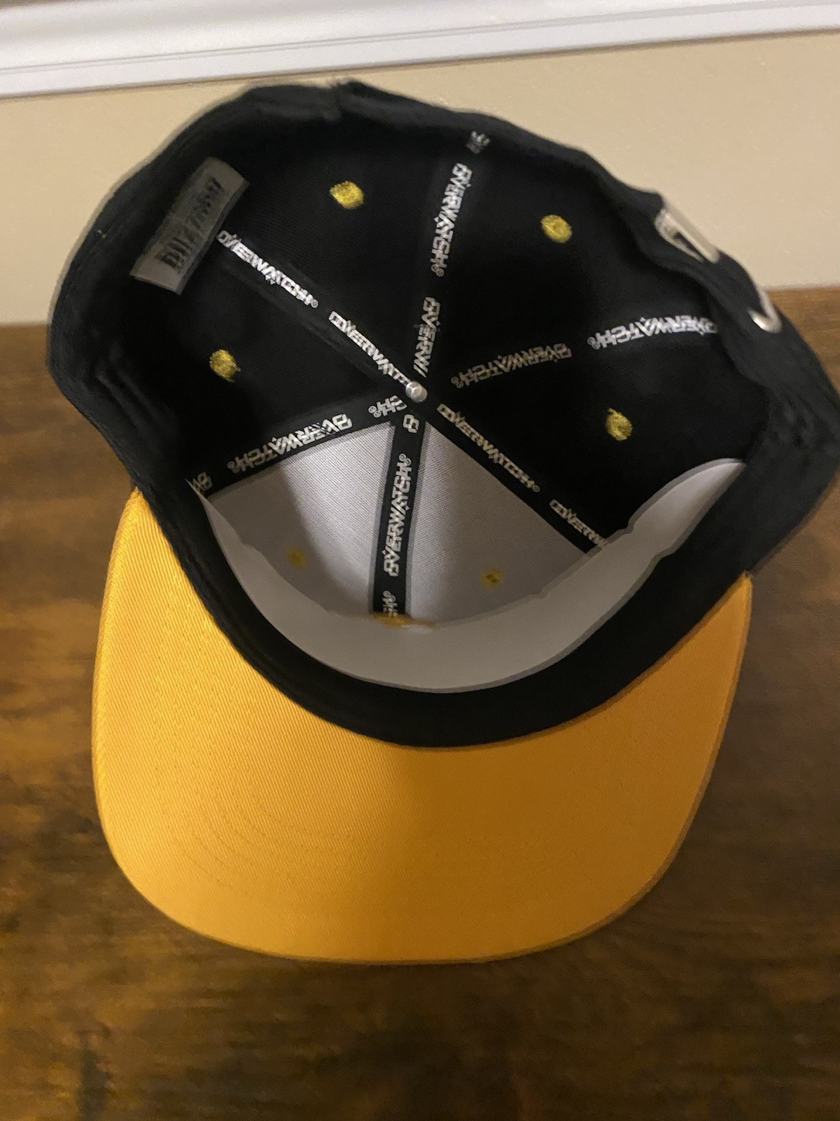Blizzard Entertainment Overwatch Licensed Black/Yellow Snapback Hat Cap