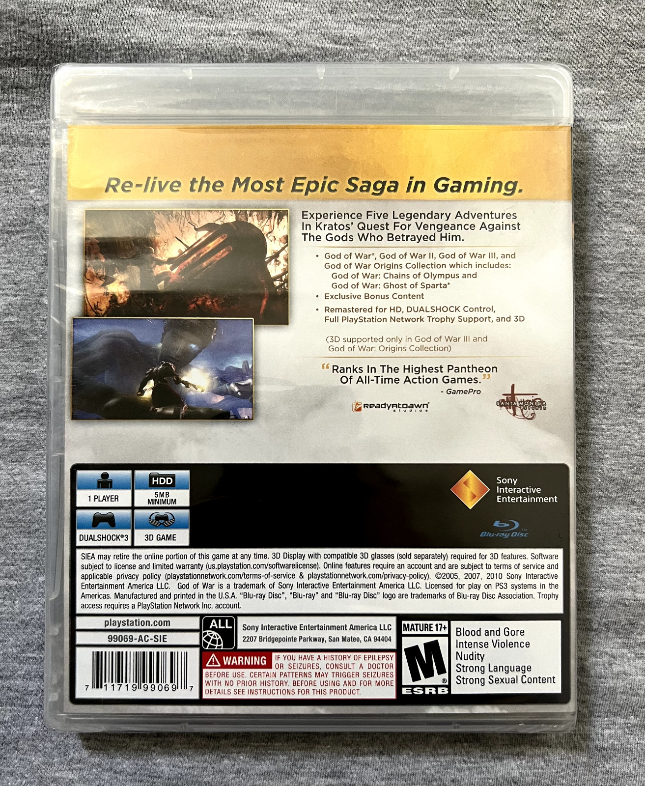 God of War Saga (Sony PlayStation 3, 2012) Brand New, Sealed
