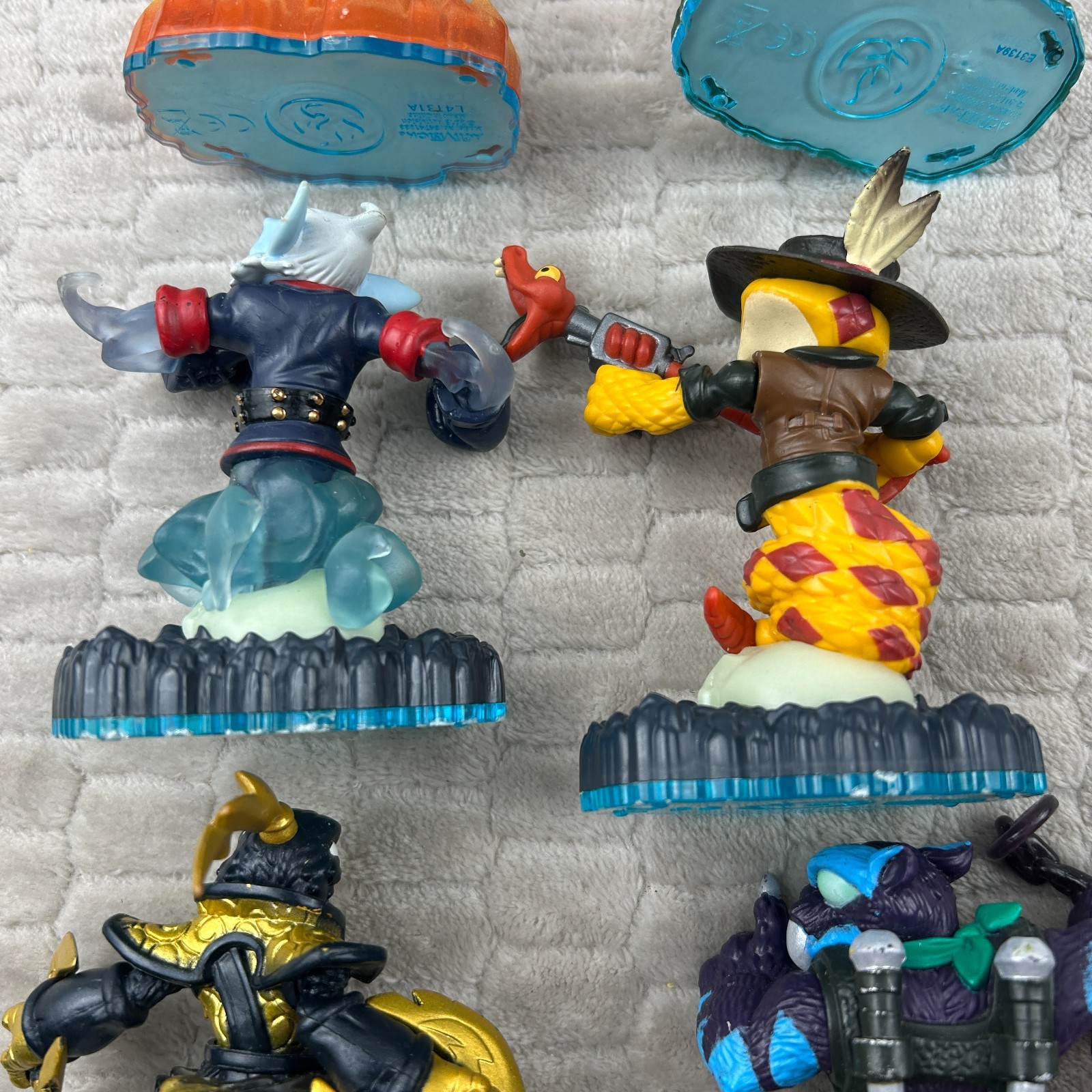 Skylanders Swap Force Lot Of 6 Blast Zone Grilla Drilla Night Shift Rattle Snake