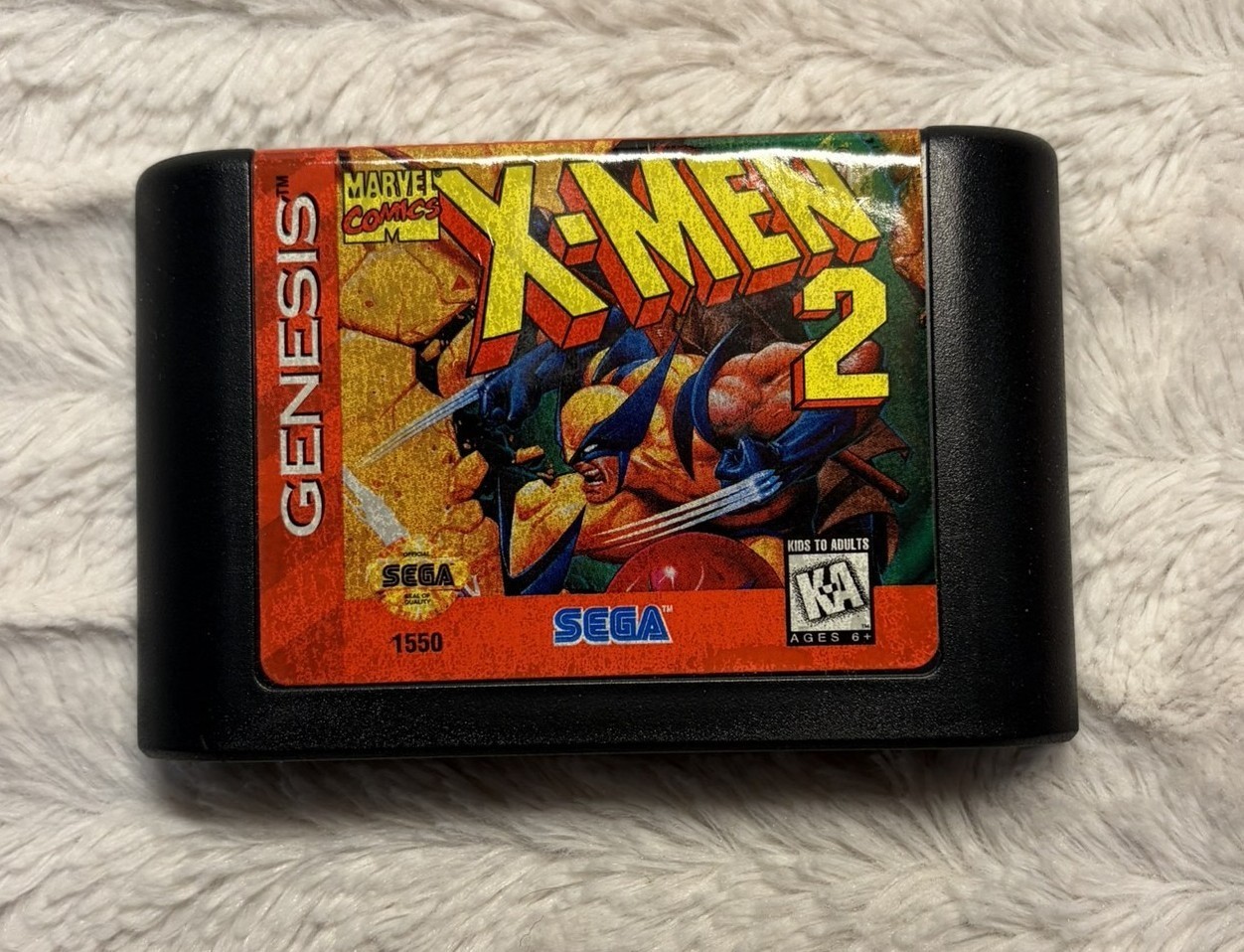 X-Men 2: Clone Wars Sega Genesis Complete CIB w/ Manual Holographic Box 1 Owner
