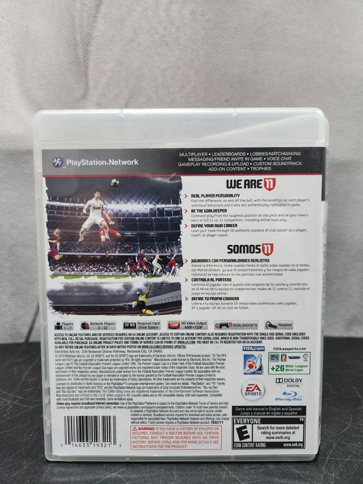 FIFA Soccer 11 – PlayStation 3 PS3 – Complete w/ Manual – Tested Working
