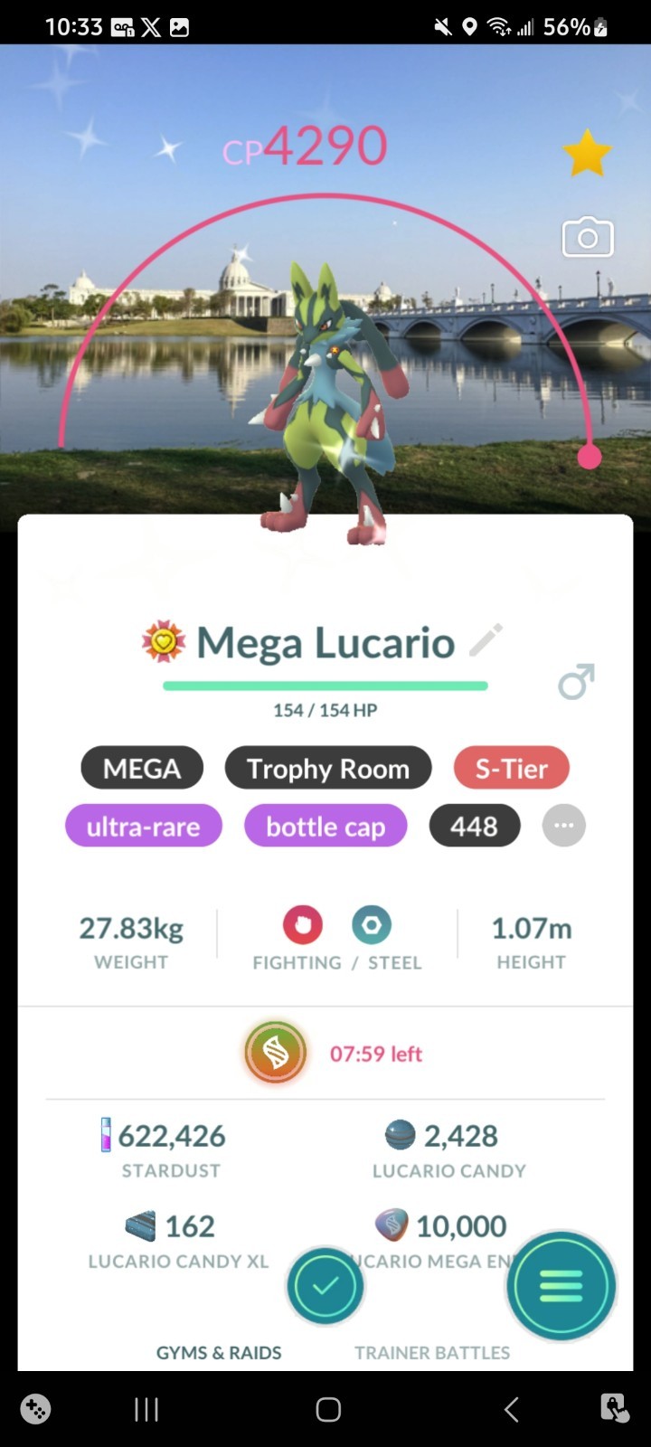 Shiny Lucario Taiwan Pokemon Go (20k Dust)